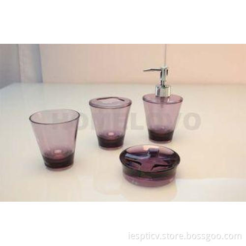 Beautiful Modern Polyresin Bath Accessory Sets Tooth Brush